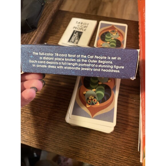 Tarot Of The Cat People 1985 Full Deck W/Instructions Karen Kuykendall Belgium - Picture 6 of 10